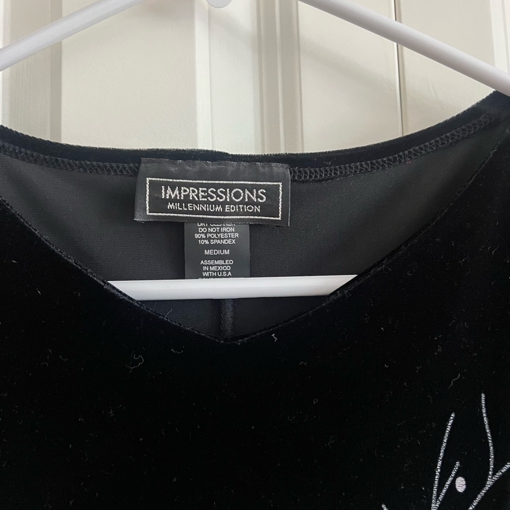 Vintage Velvet Black Dress NWT